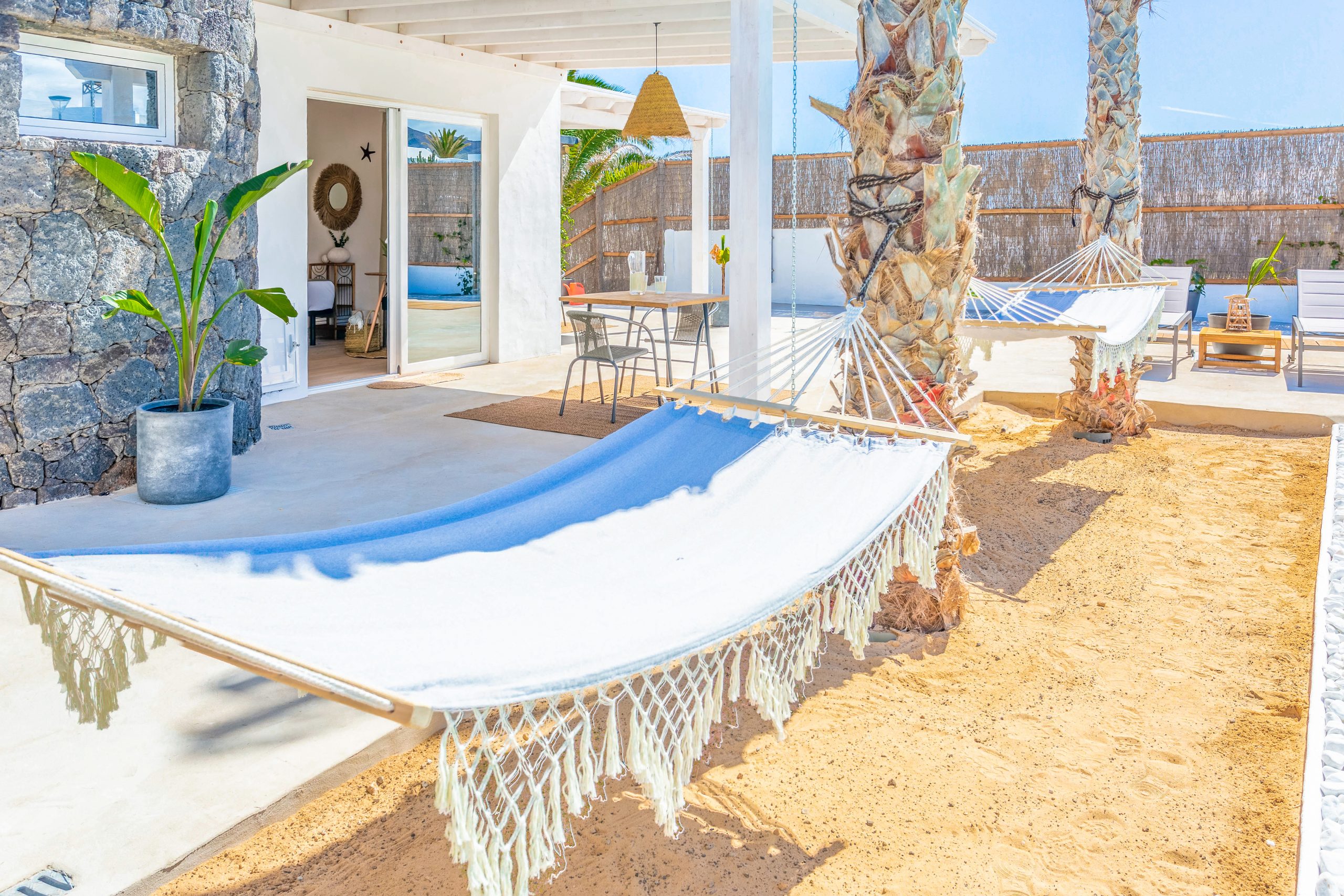 beach villa hängematte